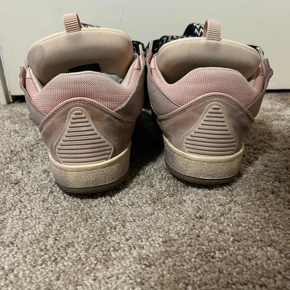 lanvin curb distressed shoe